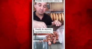 Ekmeğin ücretini fındıkla ödedi