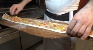 Portakallı pide ve Adana kebabı...