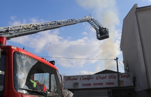 Düzce'de fırında yangın