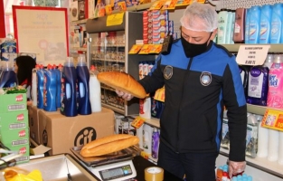 Ekmek gramajı kontrol edildi