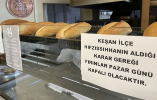 Ekmek alma bahanesi suistimal edilince, pazar günü ekmek satışı yasaklandı