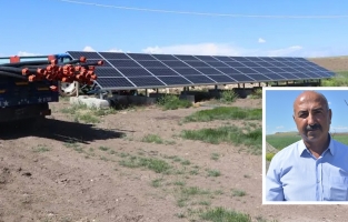 Devletten desteği ile tarlasına kurdu, verimi ikiye katladı