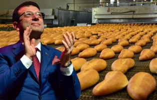 İBB Başkanı İmamoğlu Halk Ekmek fabrikası için düğmeye bastı