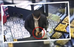 Ekmek almaya geldi, tezgahtaki çalışanın telefonunu çaldı