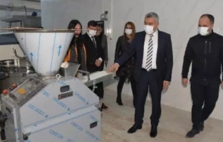 Meslek lisesine, 20 bin ekmek üretim kapasiteli fırın kuruldu