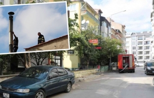 Bacası takıla fırında yangın paniği