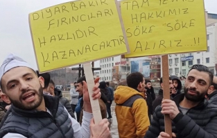 Diyarbakır'da fırıncılar iş bıraktı