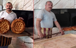 Fırıncı, Ramazan pidelerini bedava dağıttı