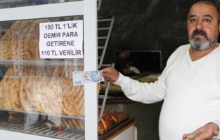 100 lira madeni para getirene 110 lira veriyor