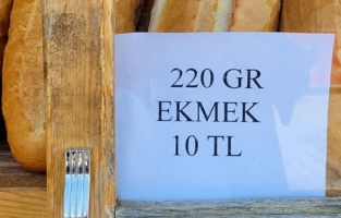 Osmaniye'de 220 gram ekmek 10 liraya yükseltildi