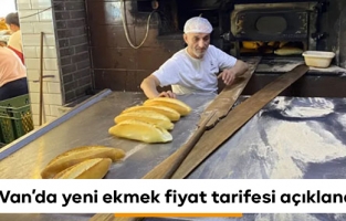 Van'da yeni ekmek fiyat tarifesi açıklandı