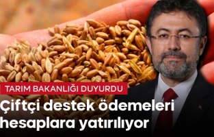 Çiftçi destek ödemeleri hesaplara yatırılıyor