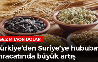 Türkiye’den Suriye’ye hububat ihracatında büyük artış