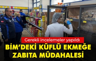 BİM'deki küflü ekmeğe Zabıta müdahalesi...