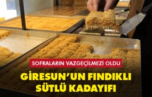 Fındıklı sütlü ve fındık ezmeli kadayıf yoğun ilgi görüyor