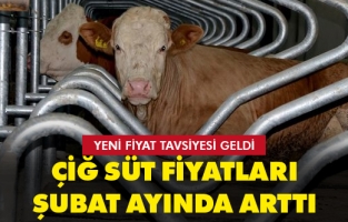 Şubat ayında çiğ süt üretim maliyeti artış gösterdi
