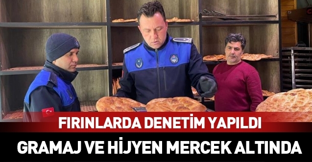 Zabıta fırınlarda gramaj ve hijyeni mercek altına aldı