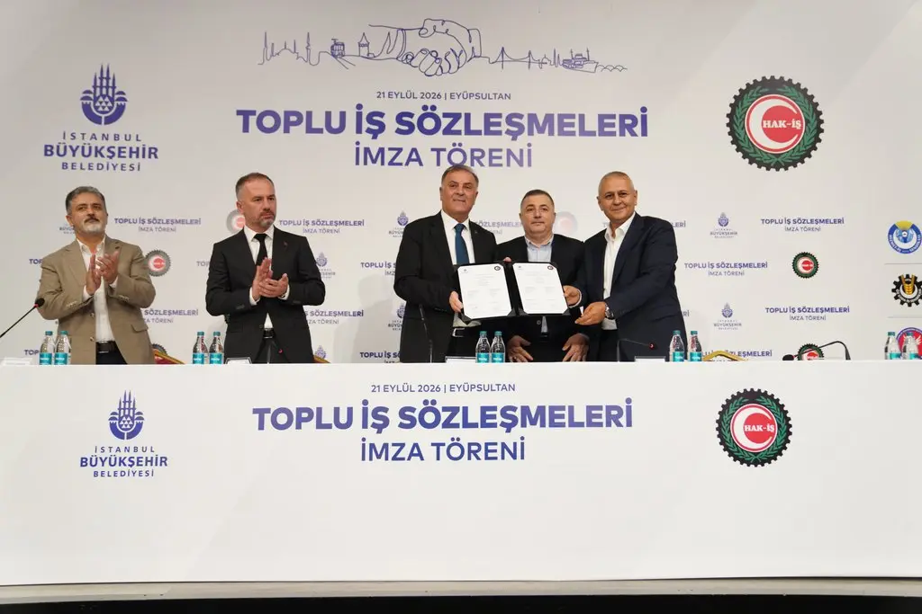 İBB’de 45 bin işçiyi kapsayan toplu sözleşme imzalandı
